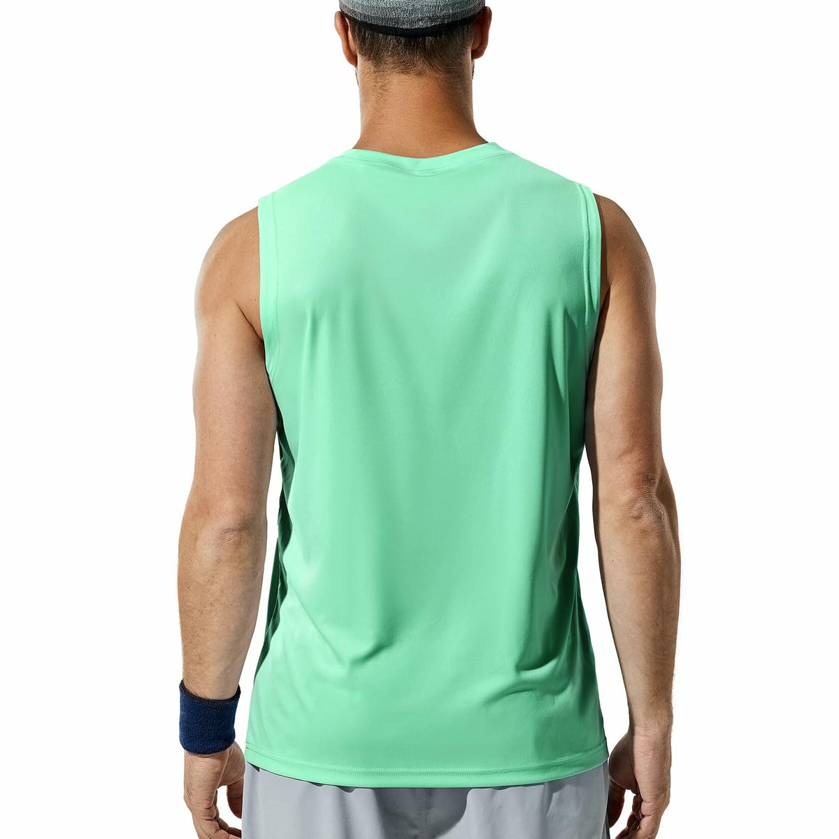 Camiseta de entrenamiento sin mangas Haimont UPF 50+ de secado rápido, color naranja, talla XXL