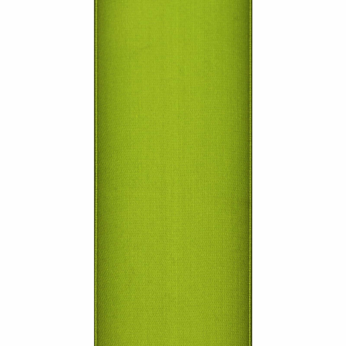 Cinta de raso de doble cara Simplegoal, verde oliva, 2 pulg. x 50 yd, poliéster