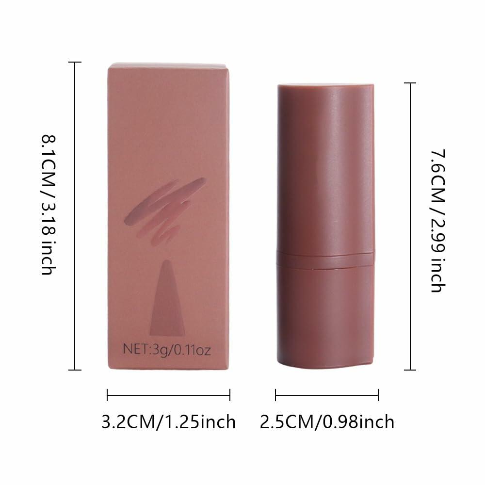 Lápiz labial mate AMY'S DIARY, tono blanco 8#, 1 unidad, larga duración, a prueba de manchas y resistente al agua