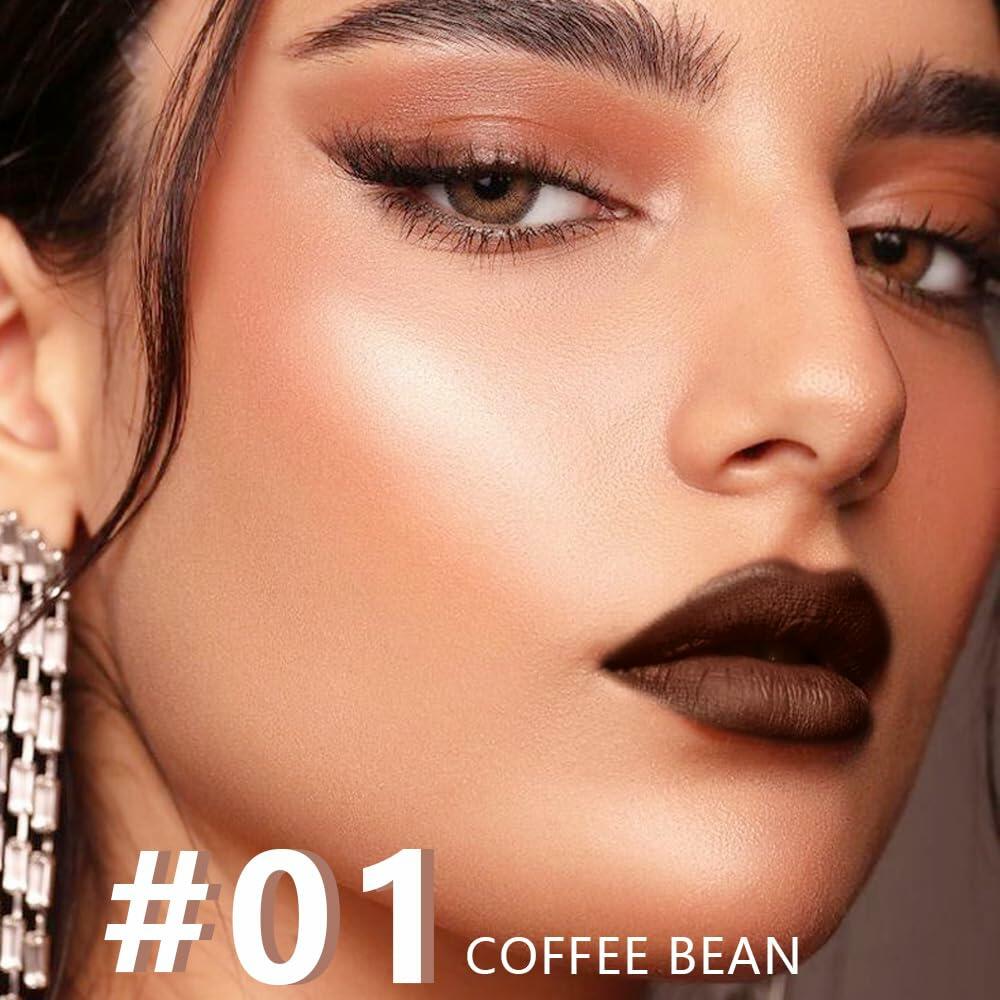 Lápiz labial mate AMY'S DIARY, tono blanco 8#, 1 unidad, larga duración, a prueba de manchas y resistente al agua
