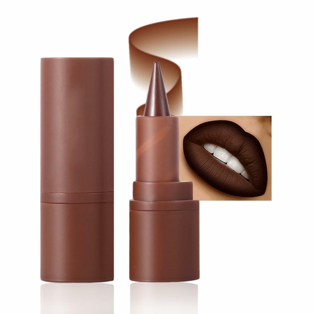 Lápiz labial mate AMY'S DIARY, tono blanco 8#, 1 unidad, larga duración, a prueba de manchas y resistente al agua