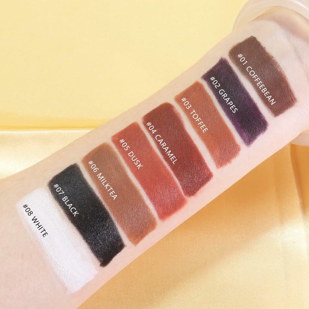 Lápiz labial mate AMY'S DIARY, tono blanco 8#, 1 unidad, larga duración, a prueba de manchas y resistente al agua