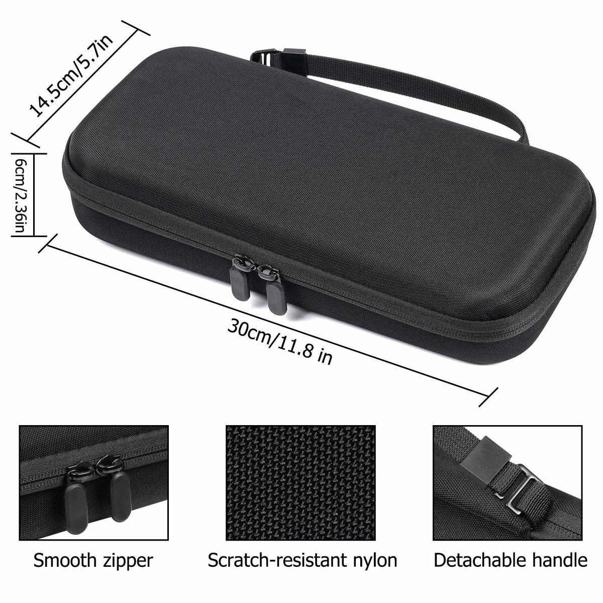 Estuche de transporte TIGOJH para Switch 2 con 10 ranuras para juegos y bolsillo para accesorios, negro