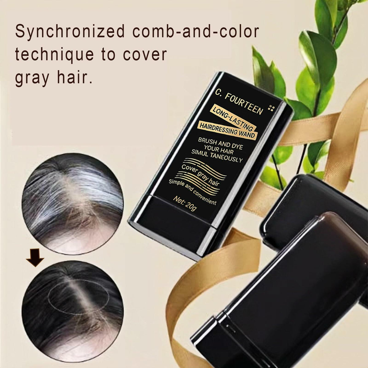 Tinte para el cabello en peine Vienflona, seguro y práctico, cobertura de canas, resistente al agua, color café 03