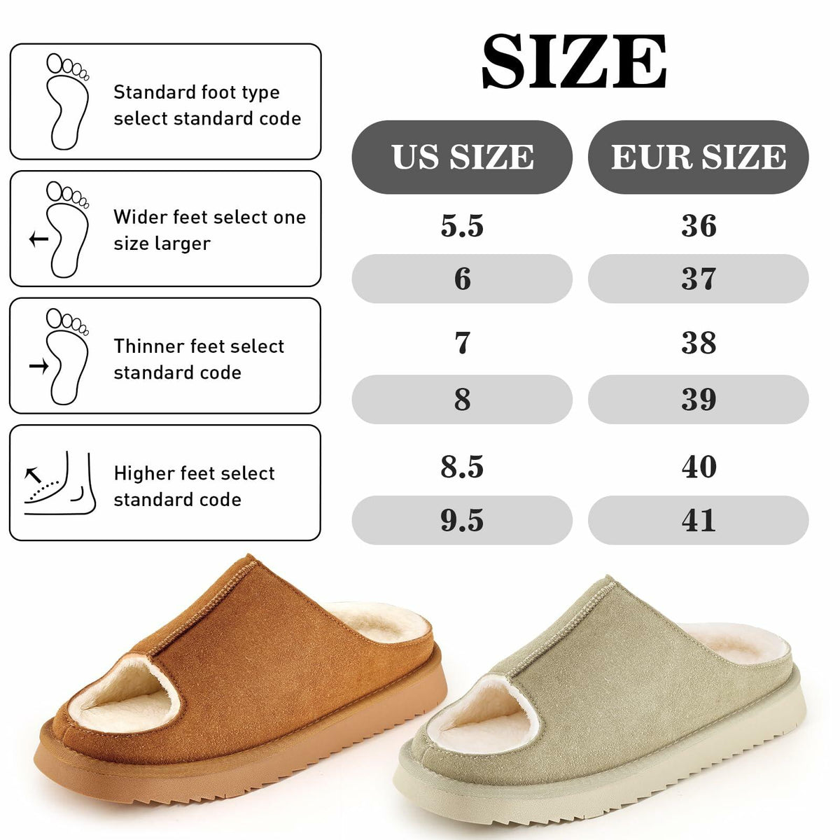 Sandalias tipo chancla para mujer QXV, punta abierta, sin cordones, color marrón, talla 8
