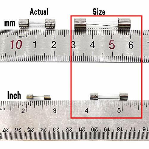 COMPSTUDIO 10 piezas, fusible de vidrio de acción rápida 0.5A 250V 6x30mm