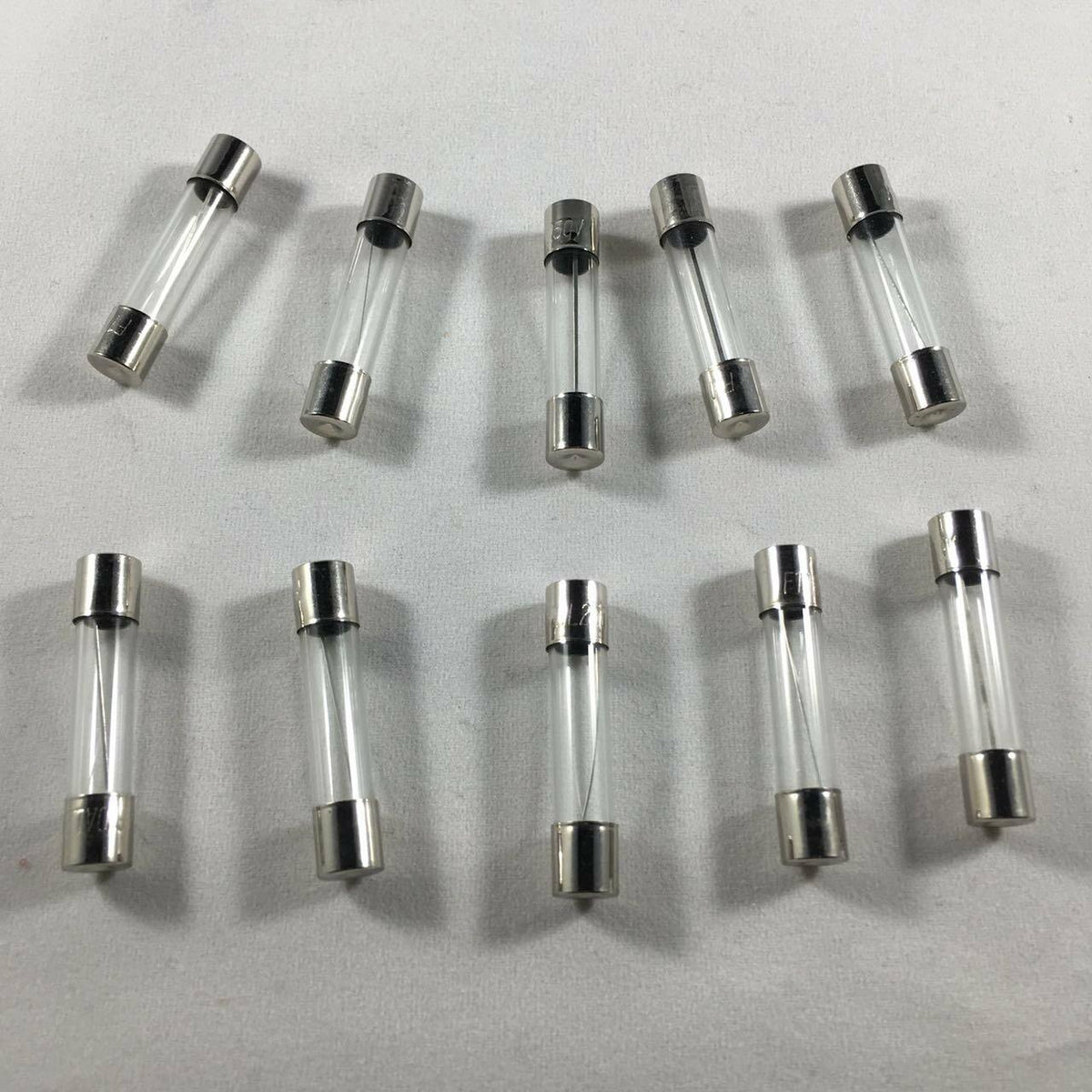COMPSTUDIO 10 piezas, fusible de vidrio de acción rápida 0.5A 250V 6x30mm
