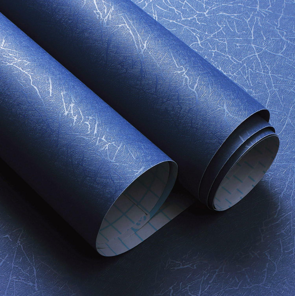Papel tapiz adhesivo de vinilo con textura de seda Safiyya, 17.3 x 78.7 pulgadas, color verde azulado