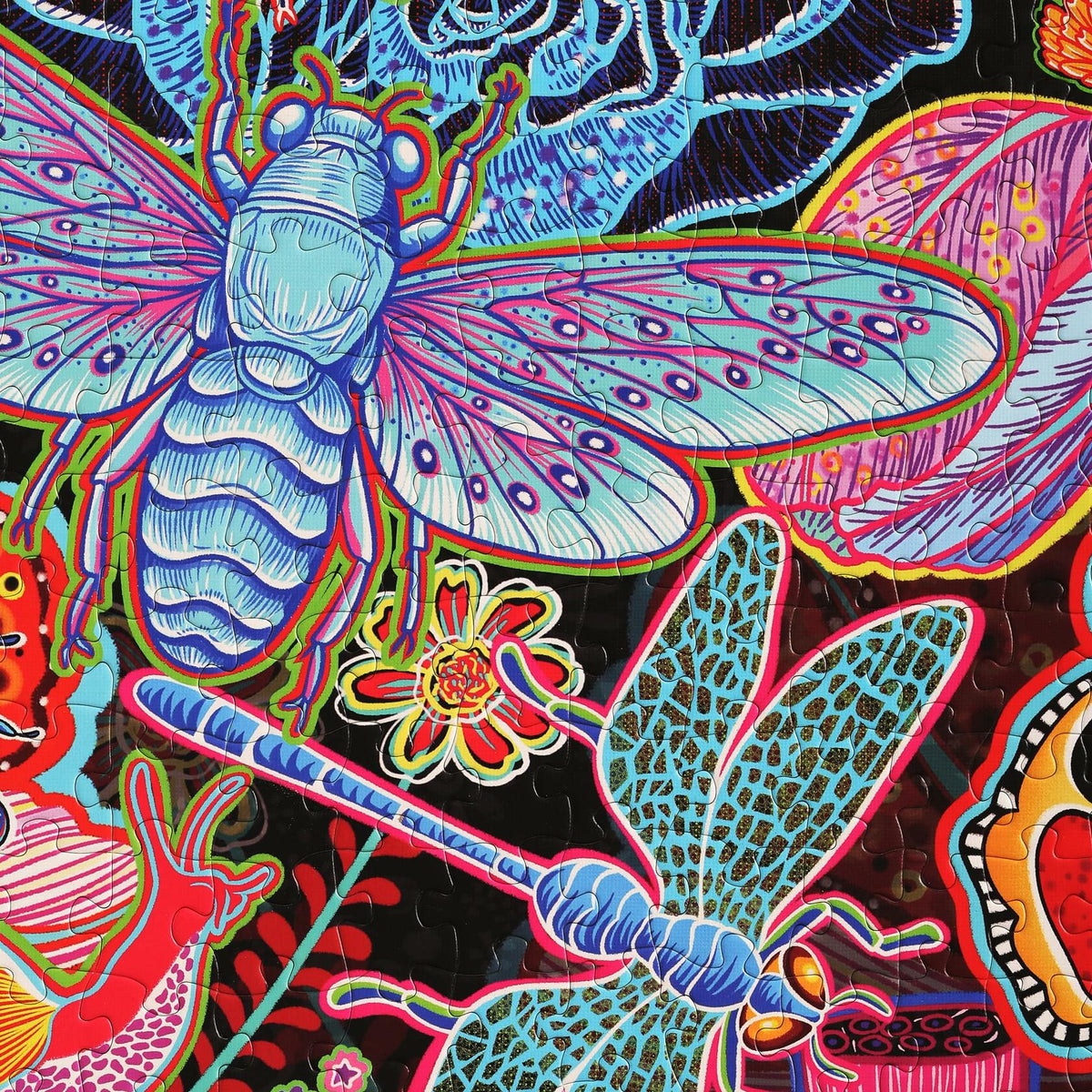 Rompecabezas Graphinee de 1000 piezas con insectos para jardín, juego familiar colorido