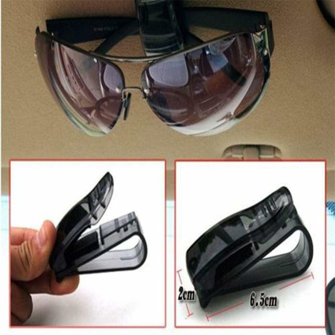 Soporte para gafas de sol negro para visera de coche, clip para tarjetas y tickets, 4 piezas
