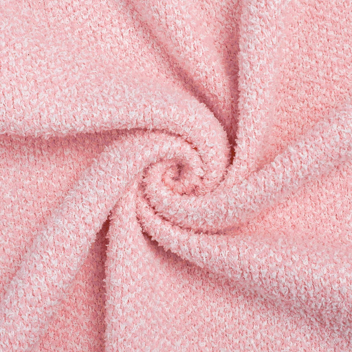Manta de punto para el Día de San Valentín MACEVIA, rosa jaspeado, 50x60