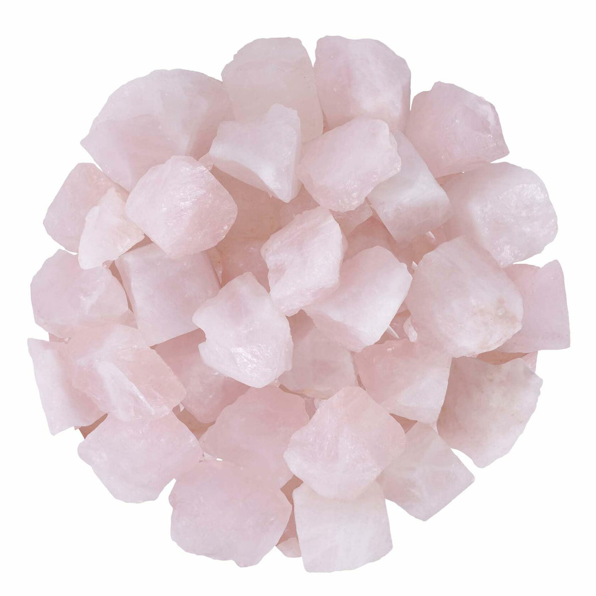 Piedras curativas de cuarzo rosa en bruto, 1/2 lb, cristales rosas sin pulir al por mayor