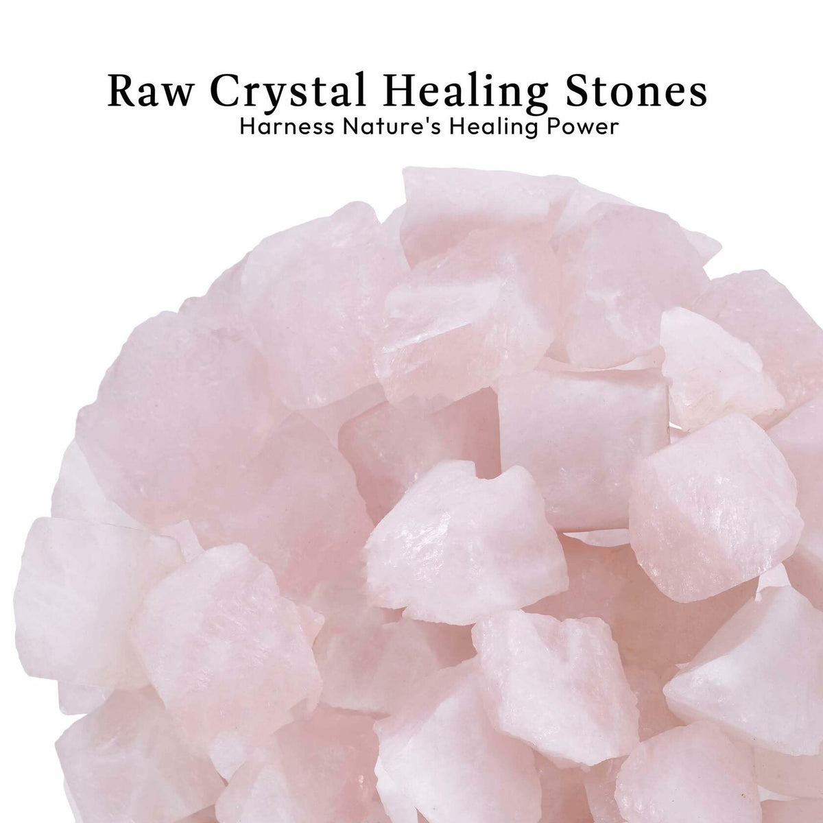 Piedras curativas de cuarzo rosa en bruto, 1/2 lb, cristales rosas sin pulir al por mayor