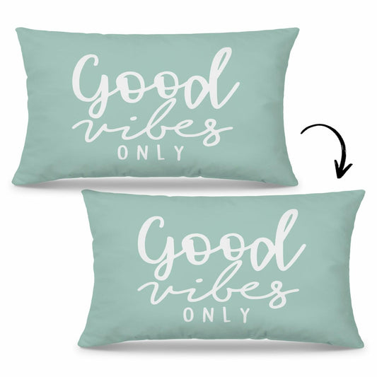 Mingnei Motivational Quote Green Flannel Throw Pillow Cover 12x20