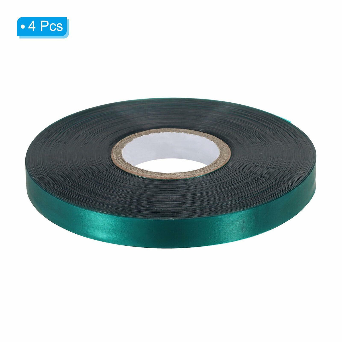 Cinta elástica para atar plantas, 4 unidades, 1/2" x 147', de PVC, verde, jardín