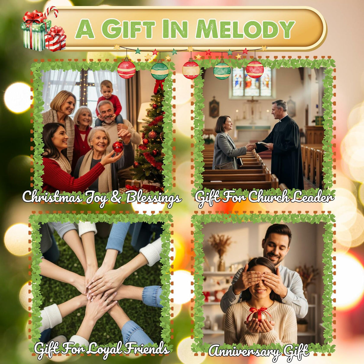 Set de 5 adornos navideños de nacimiento SOLMAYCO, decoraciones religiosas de madera