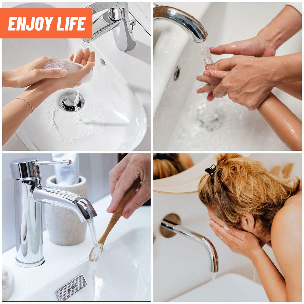 Colador de desagüe para lavabo de baño Vakabiu, atrapapelos de acero inoxidable, 2 piezas