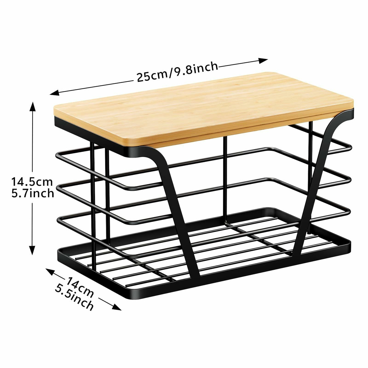 TIDIIABODE Soporte para bolsas de supermercado para pared de acero inoxidable negro, 1 unidad