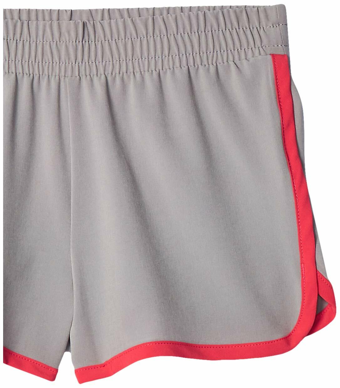 Pantalones cortos de running activos para niña de Amazon Essentials, paquete de 2, azul aguamarina/gris, talla XL