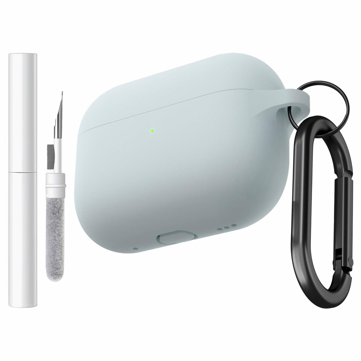 Funda de silicona Brujula para AirPods Pro 3.ª generación 2025 Gris Azul