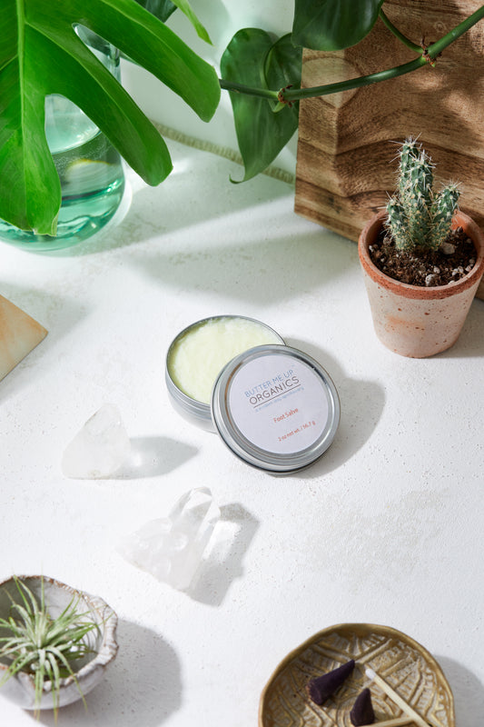 Organic Foot Salve For Cracked Heels Deep Repair Balm