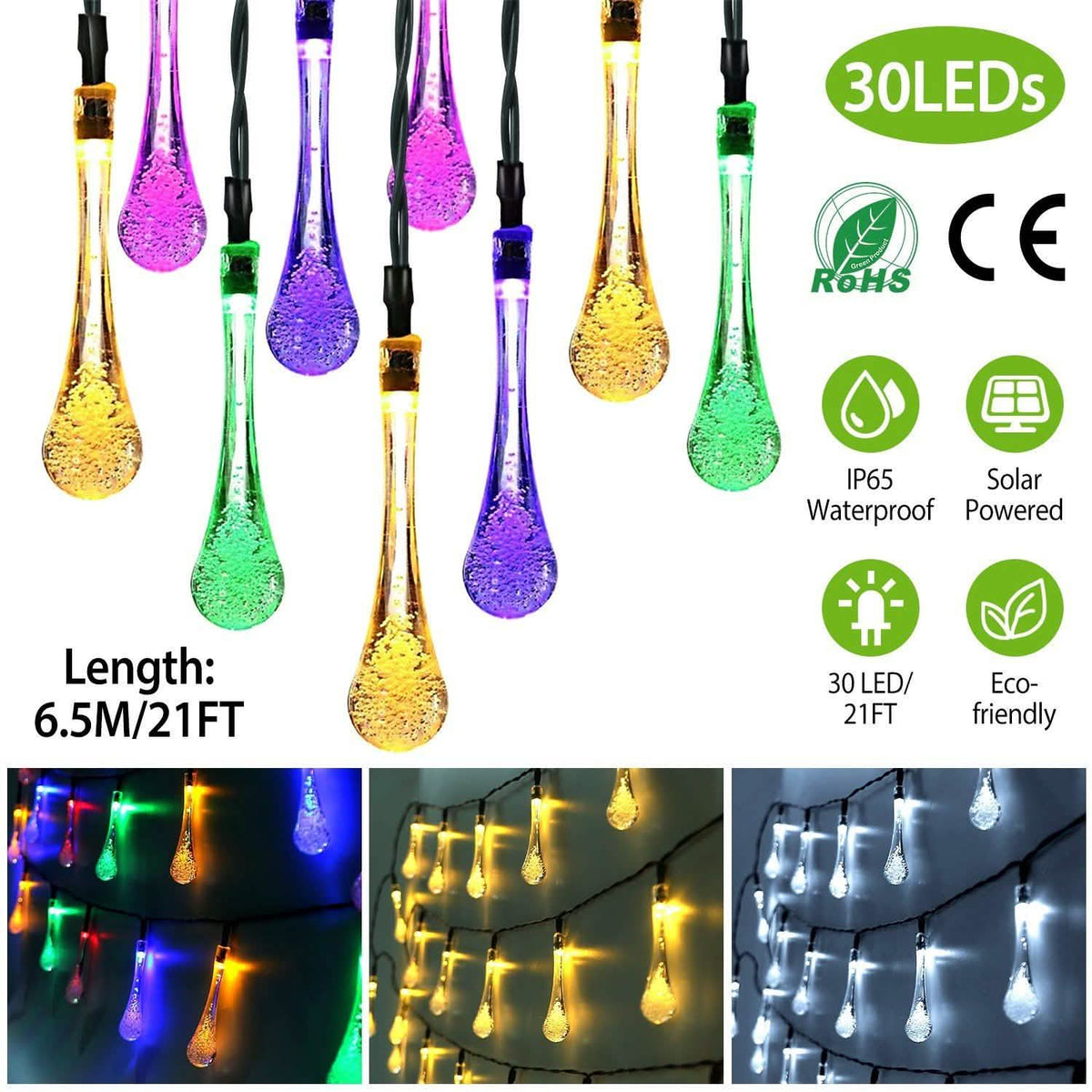 Outdoor Solar String Lights