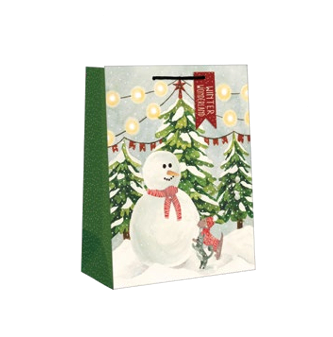 Love of Pets Giftbag - Snowman's Friends - Medium
