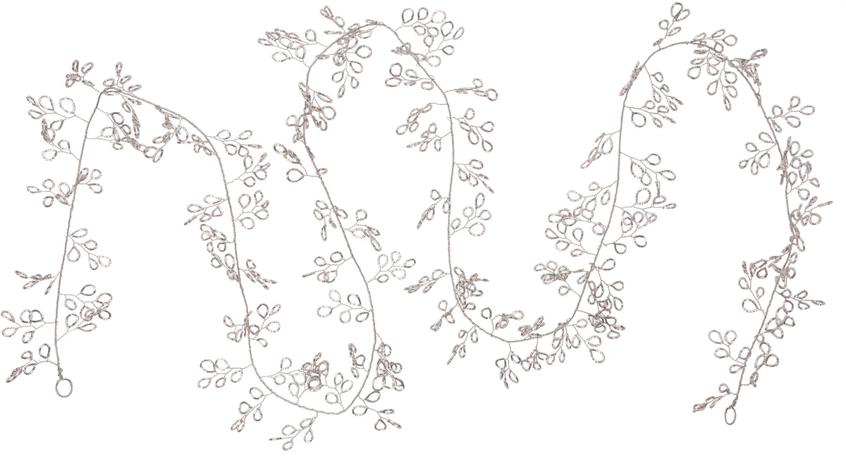 Silver Plated Petal Garland