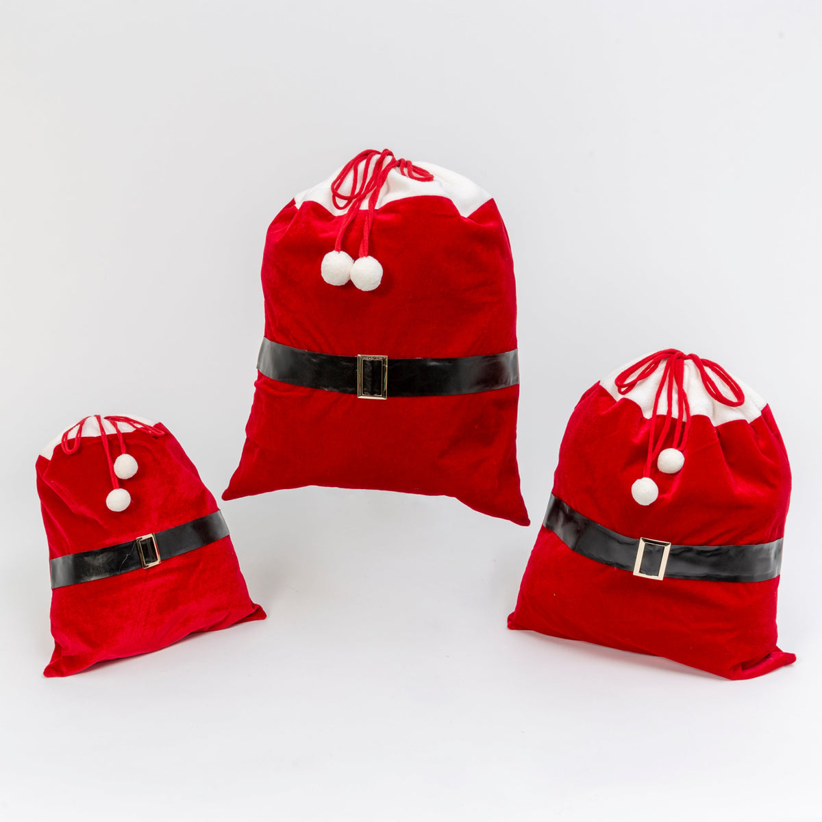 Bolsas de terciopelo de Santa - Set de 3