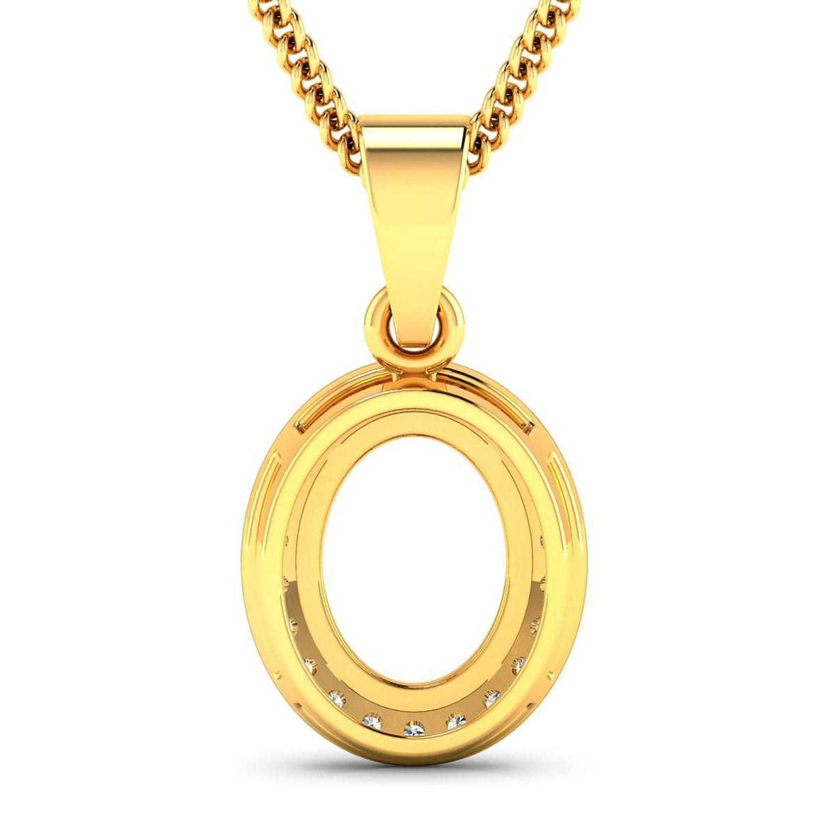 0.22 Carat Genuine White Diamond 14K Yellow Gold Pendant