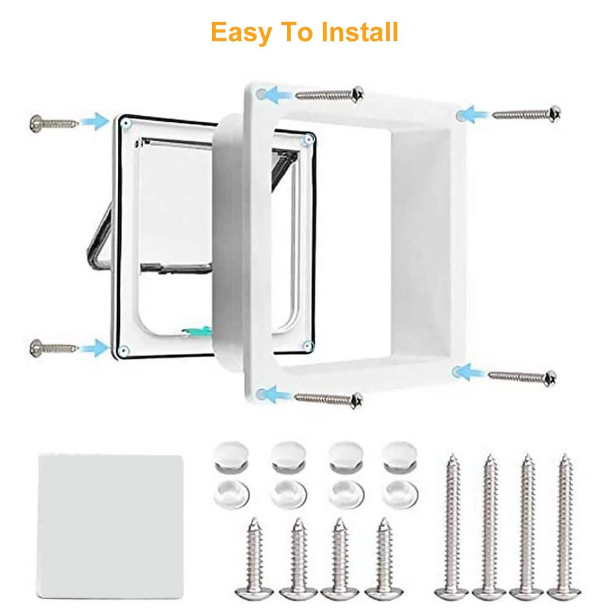 Pet 4 Way Locking Quiet Flap Door