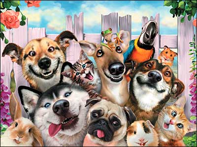 Birthday Card - Pet Selfie