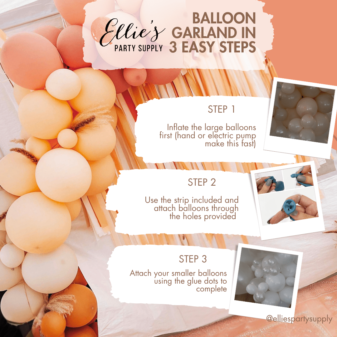 Orange & Gold Woodland Pumpkin Balloon Garland Kit