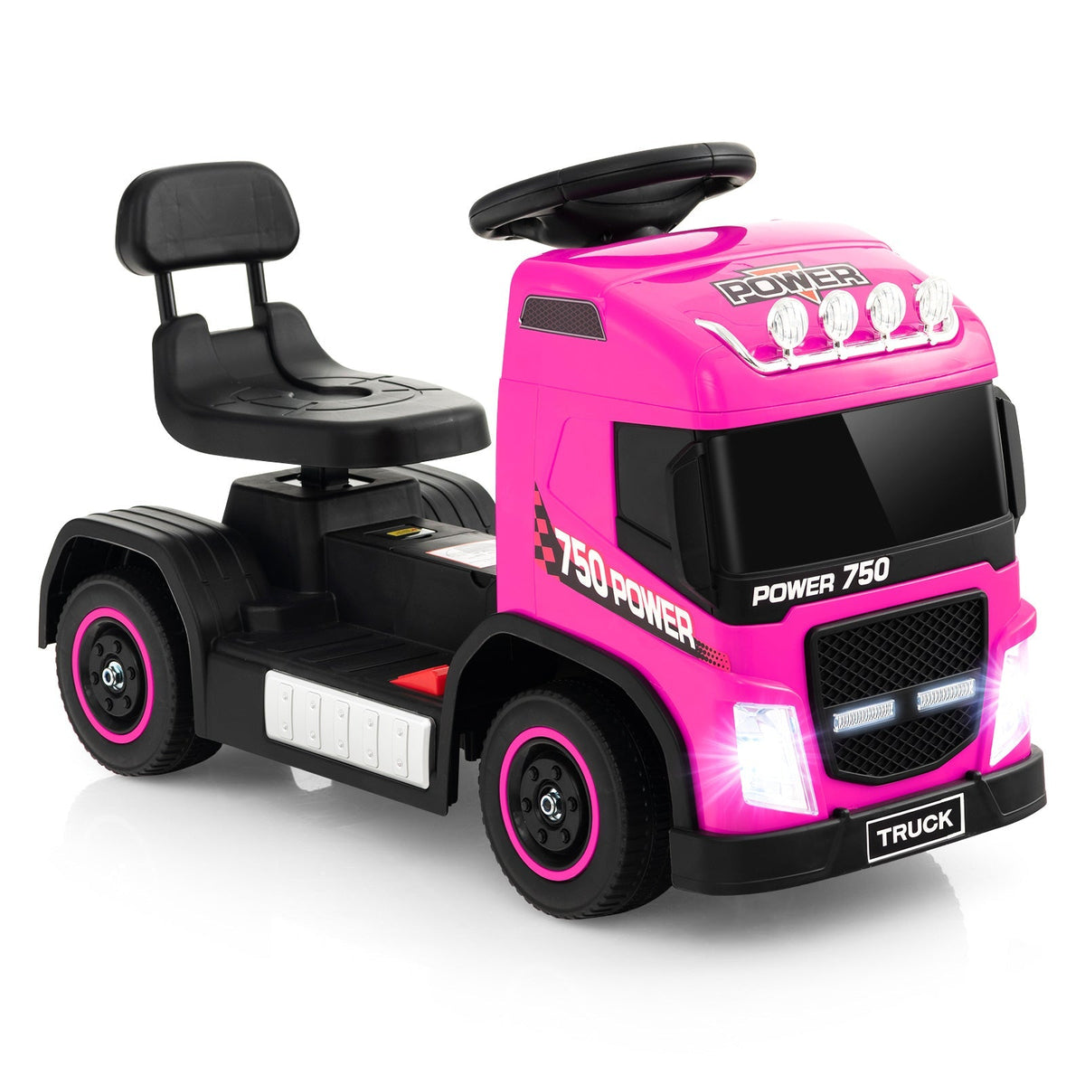6V Kids Electric Ride-on Truck with Height Adjustable Seat