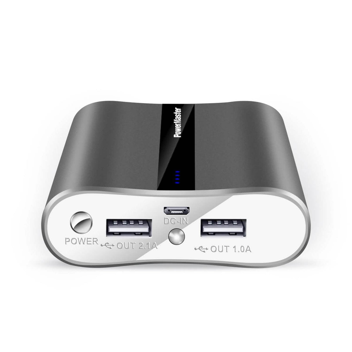 Powermaster 12000mAh Portable Charger with Dual USB Ports 3.1A Output