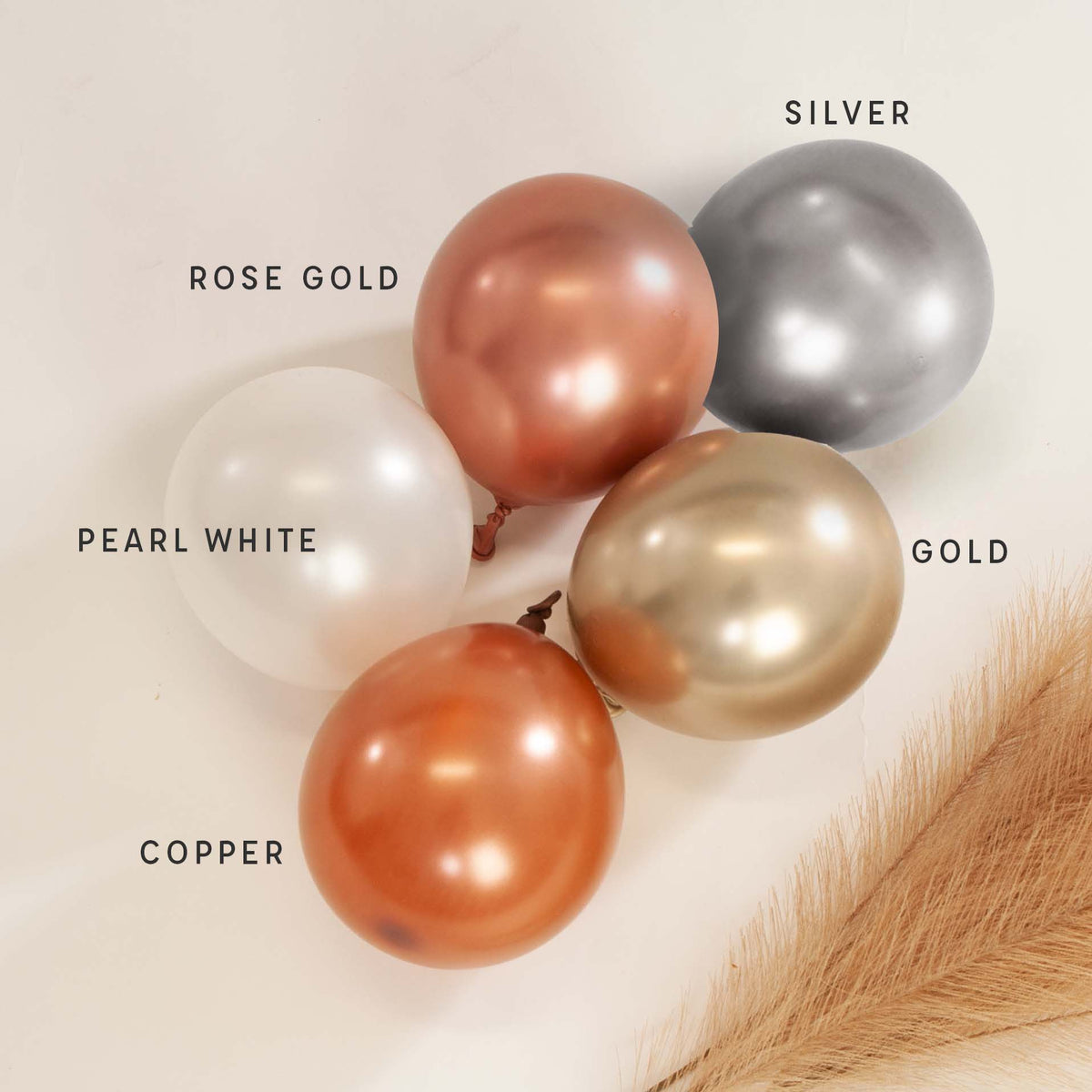 Premium Gold Latex Balloon Cluster (5", 11” and 17”)