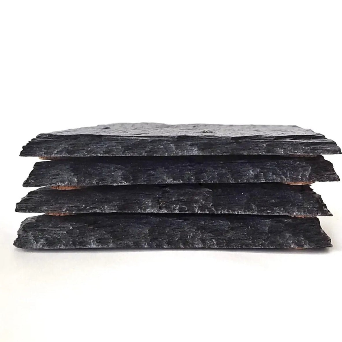 Slate Coaster Hand-Stamped Artisan Drink Coaster With Cork Feet - USA Slate