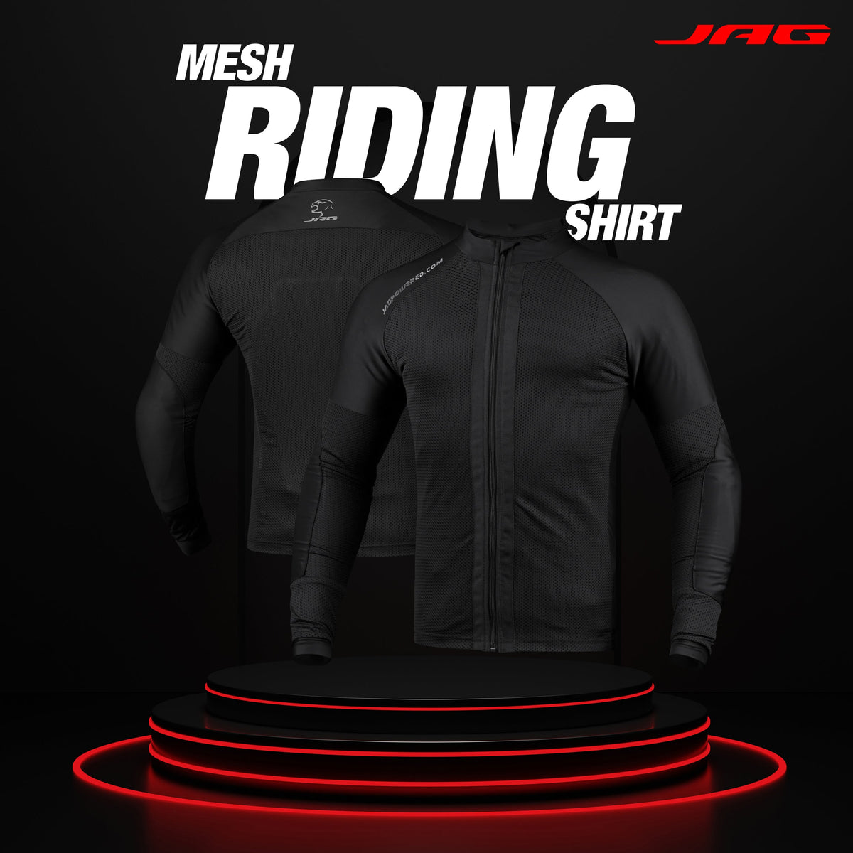 Camisa de motocicleta de malla JAG | Protección con certificación CE