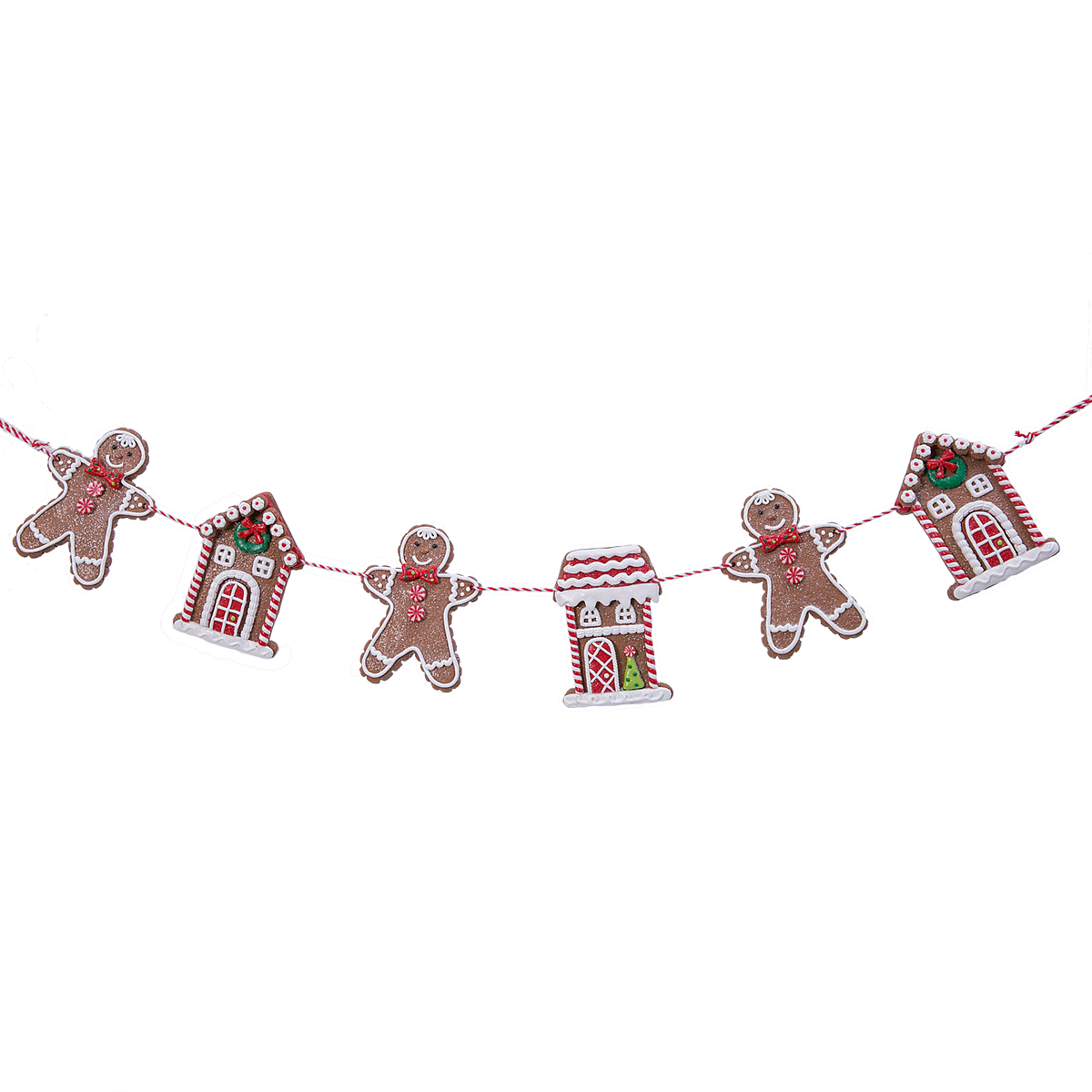 Holiday Gingerbread Figurine Garland