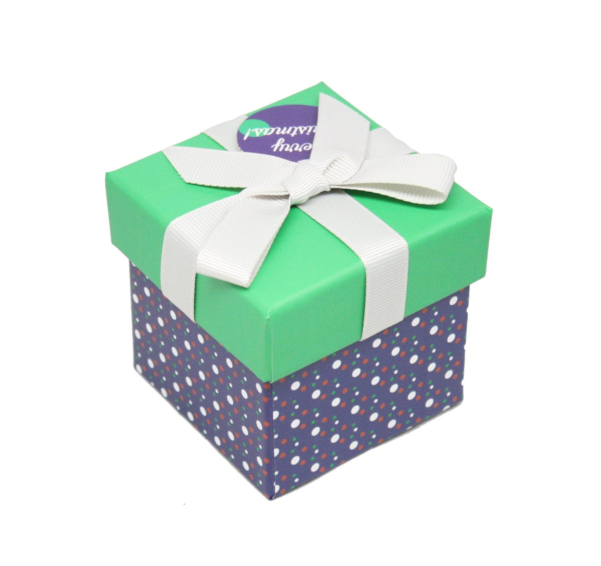 Gift Box Cube for Gift Cards - 3" x 3" - Dots