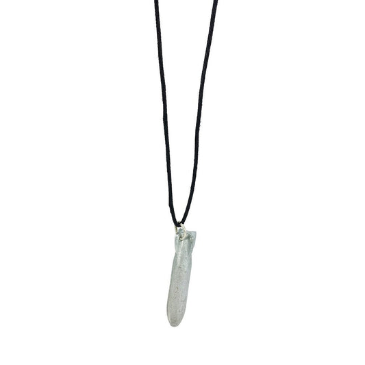 Recycled Bomb Pendant Necklace Upcycled Aluminum Peace Jewelry 1.9 In