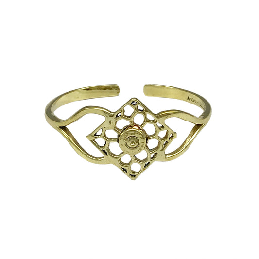 Recycled Brass Bullet Cuff Bracelet Handcast From Cambodian Bombshell Brass