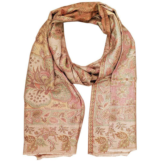 Reversible Faux Pashmina Scarf Floral Print Soft Lightweight