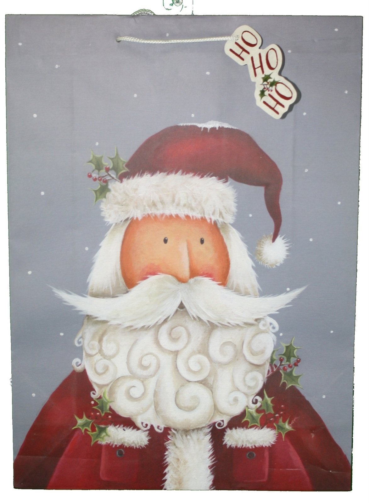 Bolsa de regalo gigante con etiqueta - Papá Noel