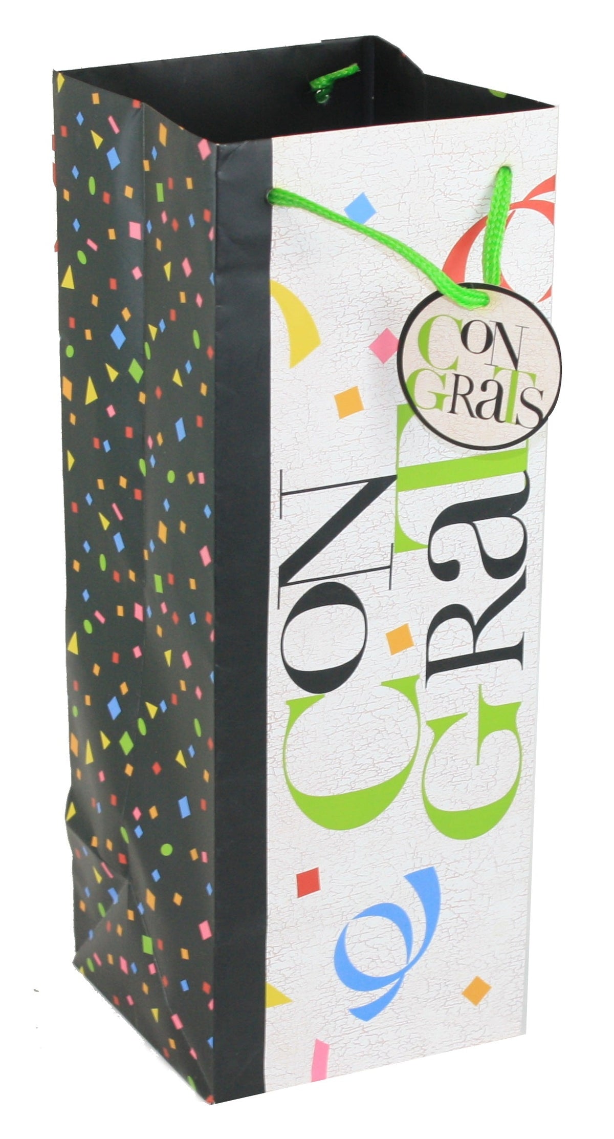 Bolsa de regalo de felicitación con confeti