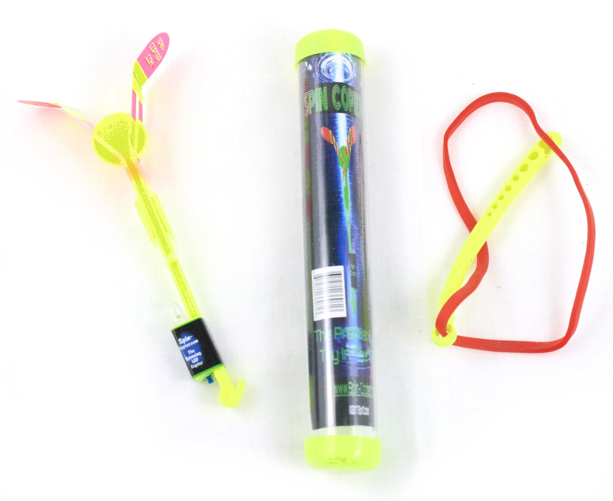 Spincopter LED Flying Machine - Yellow