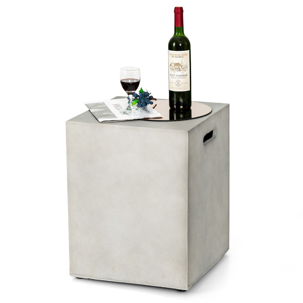 Mesa Escondite para Tanque de Propano de 20 Libras Estándar - Gris