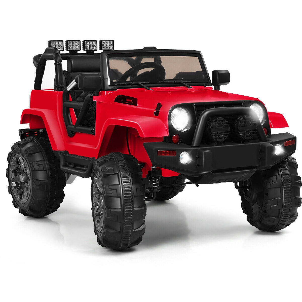 12V Kids Remote Control Riding Truck Car with LED Lights