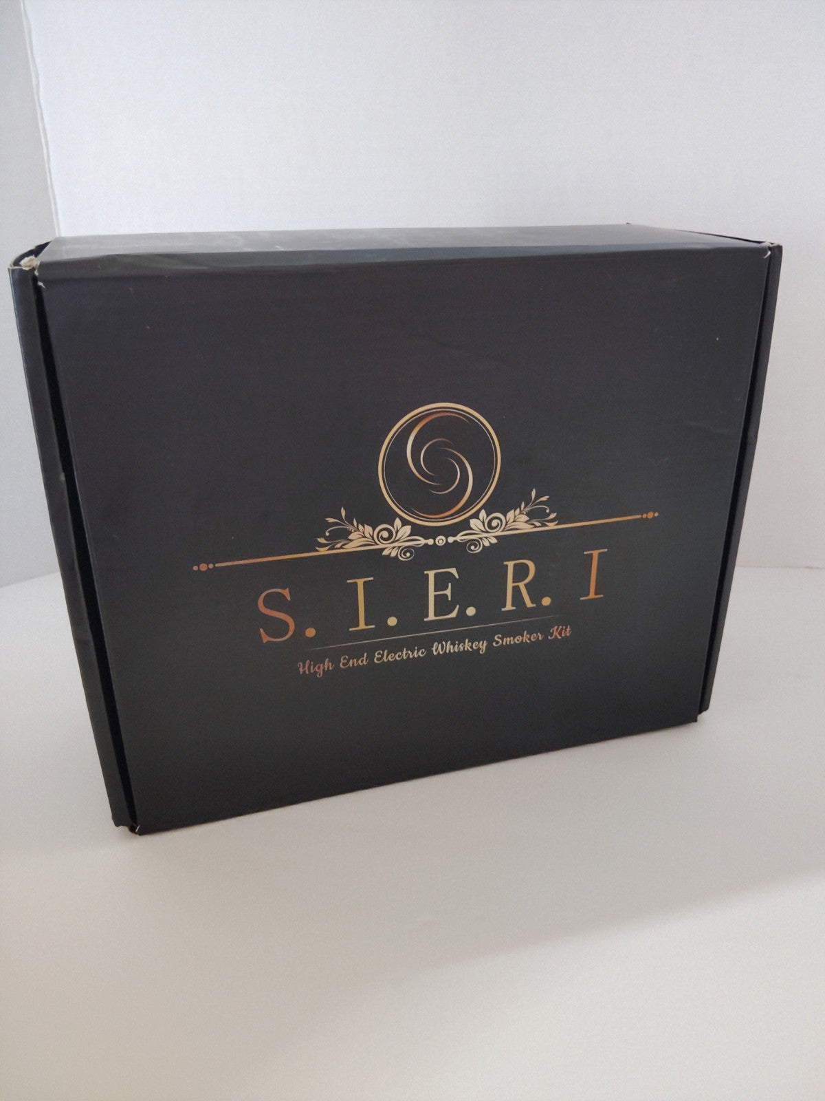 Kit de ahumador de whisky de alta gama S.I.E.R.I. recargable, negro