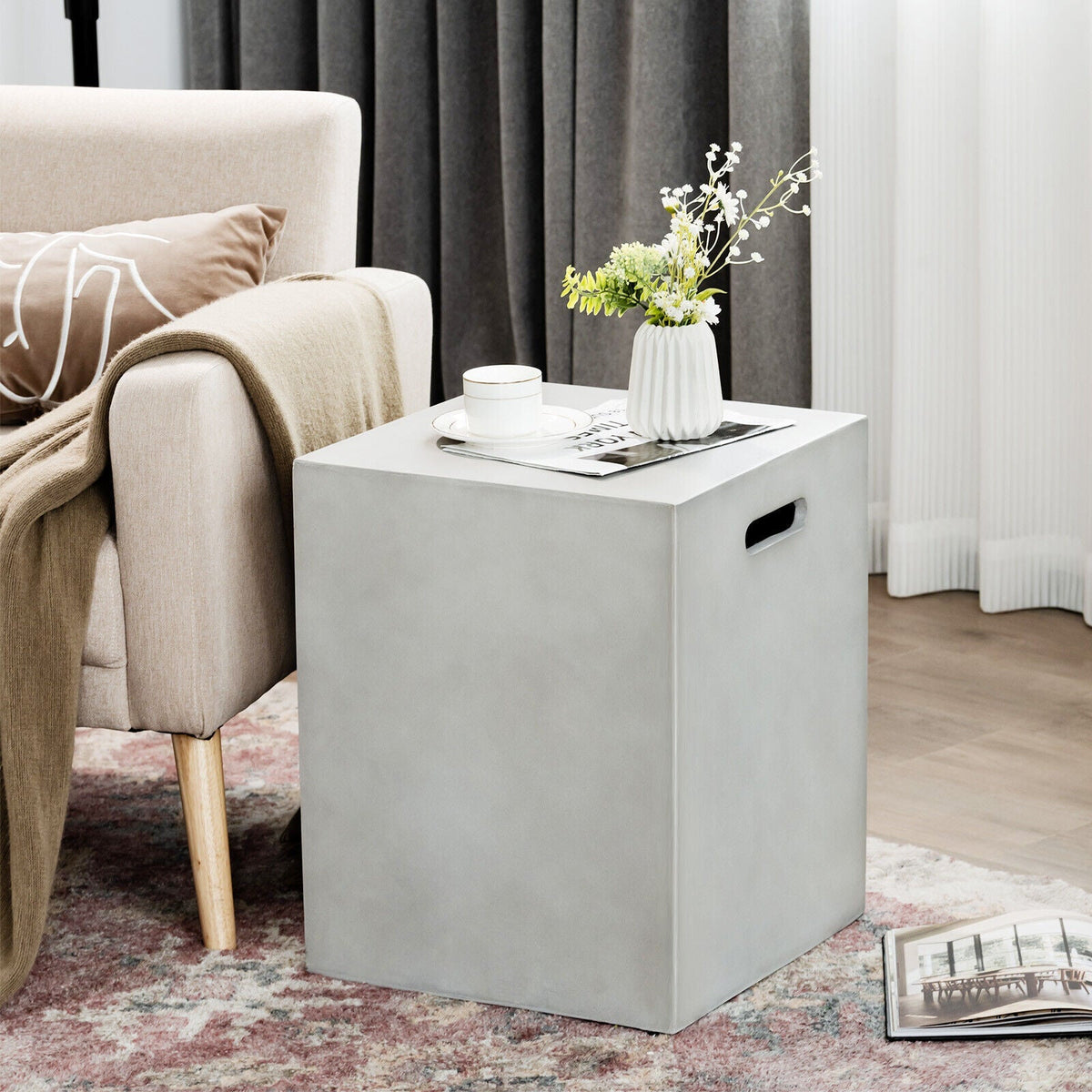 Mesa Escondite para Tanque de Propano de 20 Libras Estándar - Gris